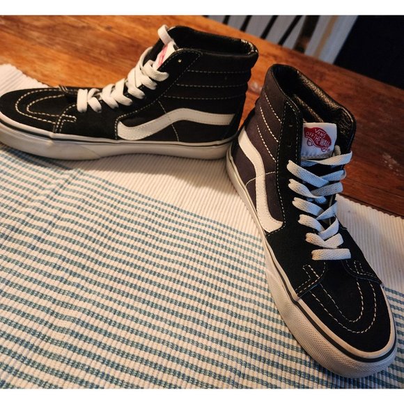 Vans Sk8-Hi Mens 5 Womens 6.5 Black White - Picture 2 of 7